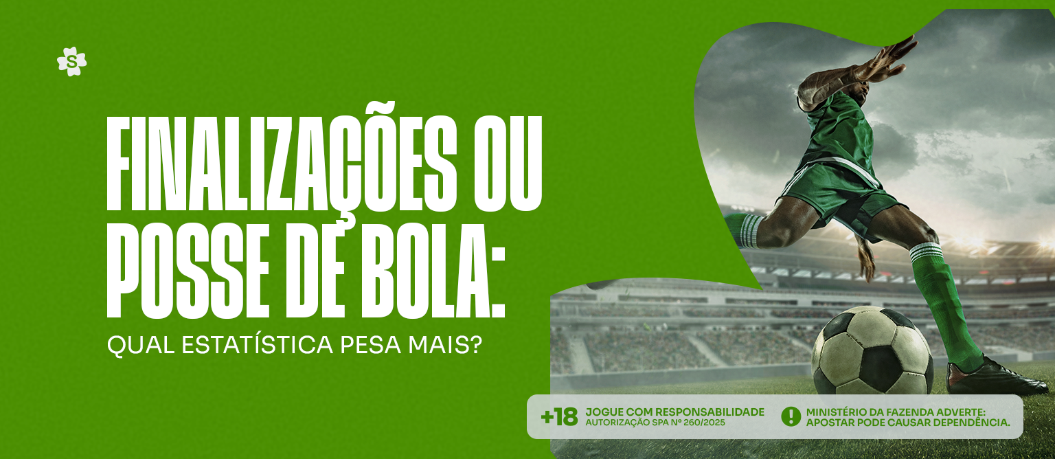 Finalizações ou posse de bola